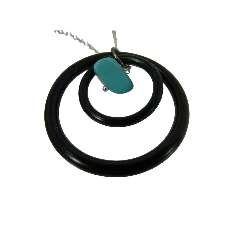 Gogh Jewelry Design pendant Necklace Zero Waste Sterling Diving rings 53388
